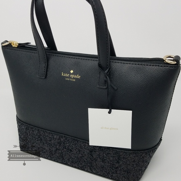 Kate spade small ina greta court black satchel bag - Picture 6 of 7
